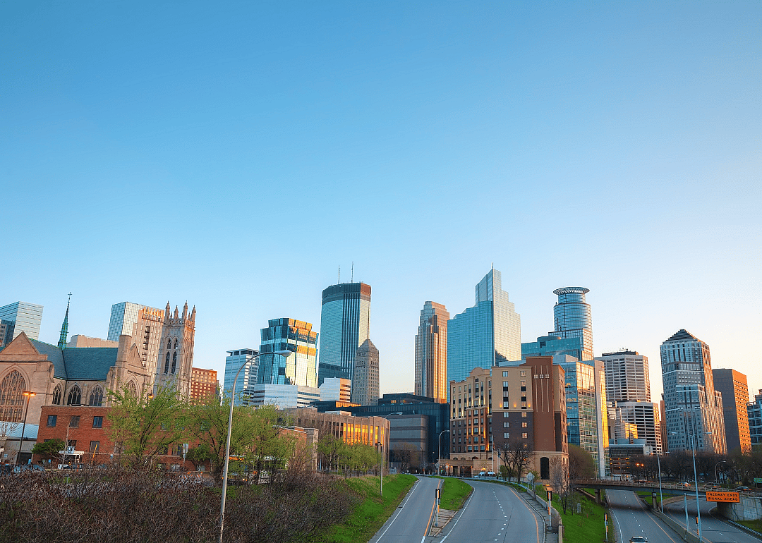 The downtown Minneapolis skyline.