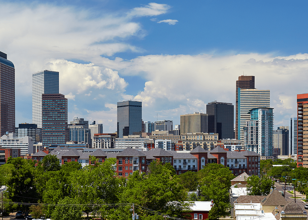 The Denver skyline.
