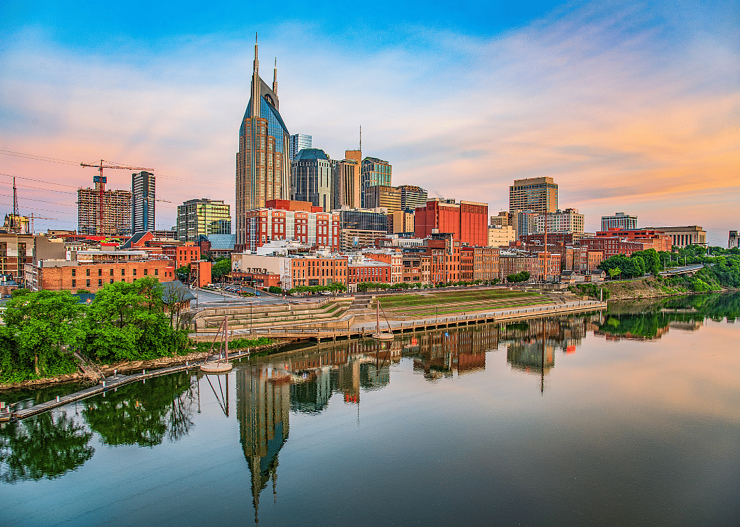 Downtown Nashville on the water.