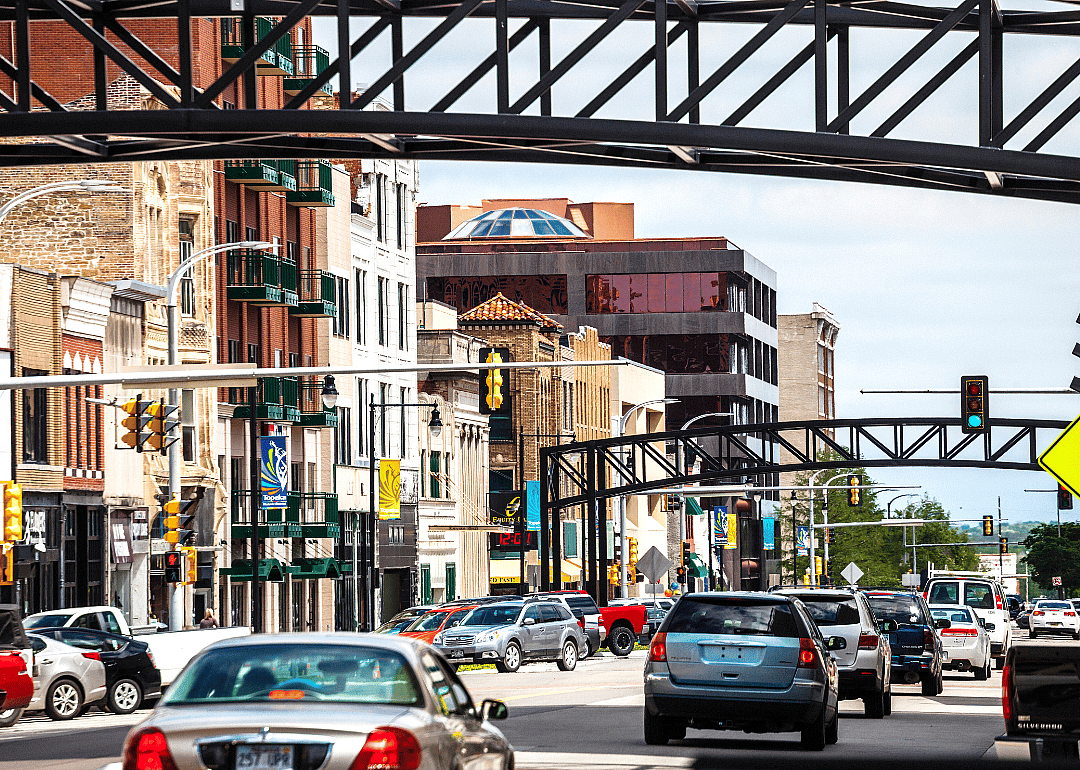 A street view of historic Topeka.