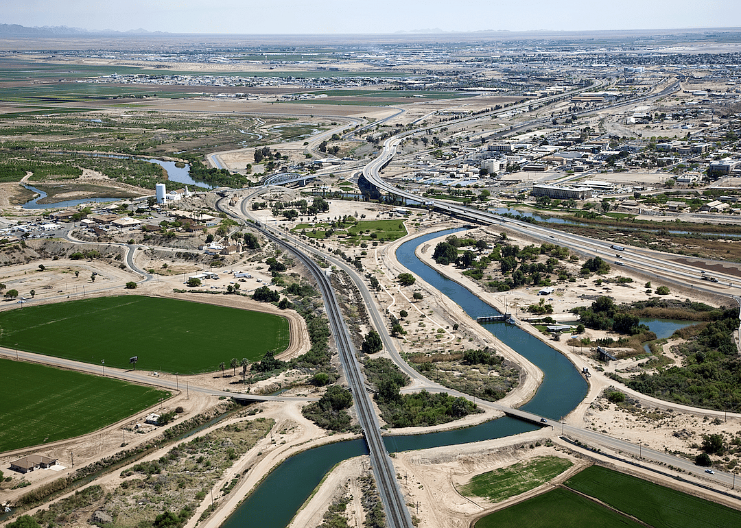 An aerial view of Yuma.