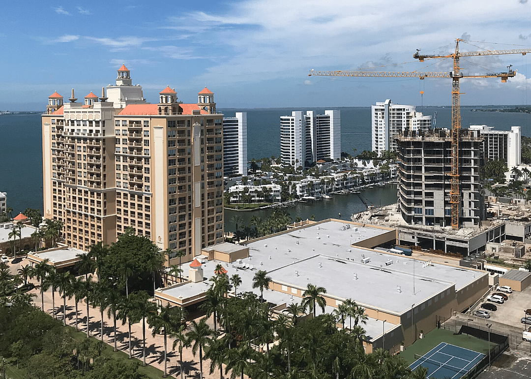 Apartment buildings under construction in North Port.