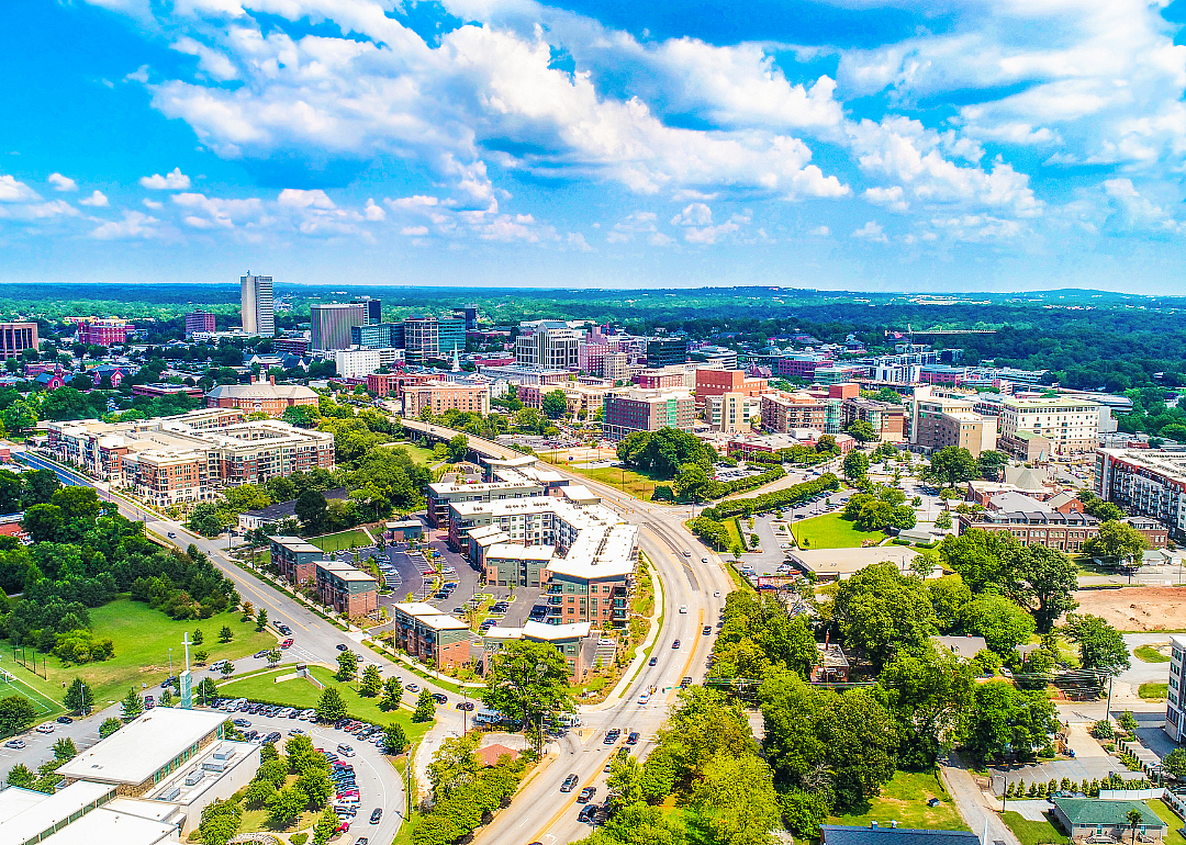 Downtown Greenville, South Carolina skyline.