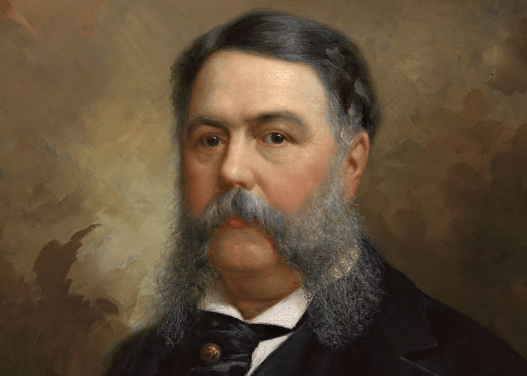 A painting of Chester A. Arthur in a suit.