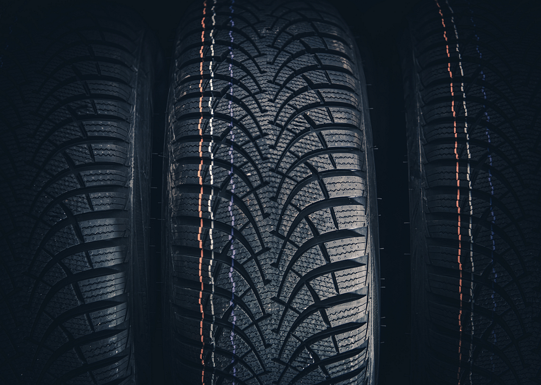 Set of car tires