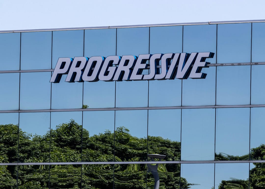 A glass reflective Progressive building.