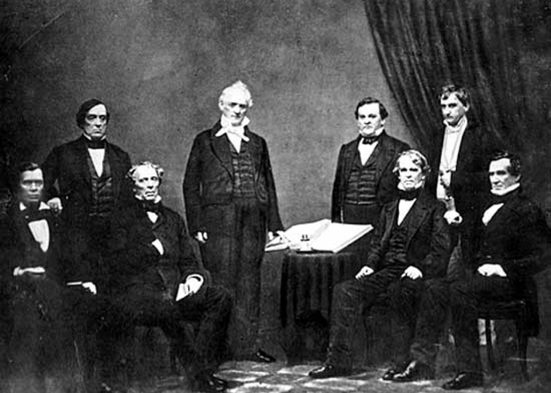 1857: First and only unmarried president