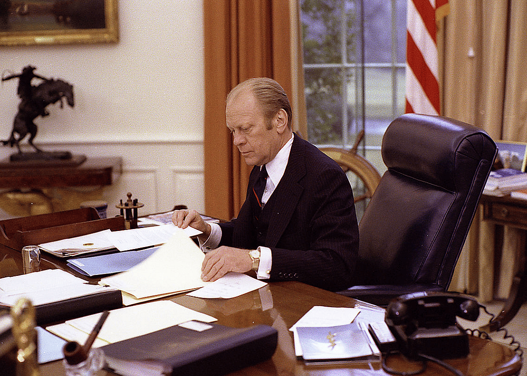 1974: First president never elected to presidency, vice-presidency