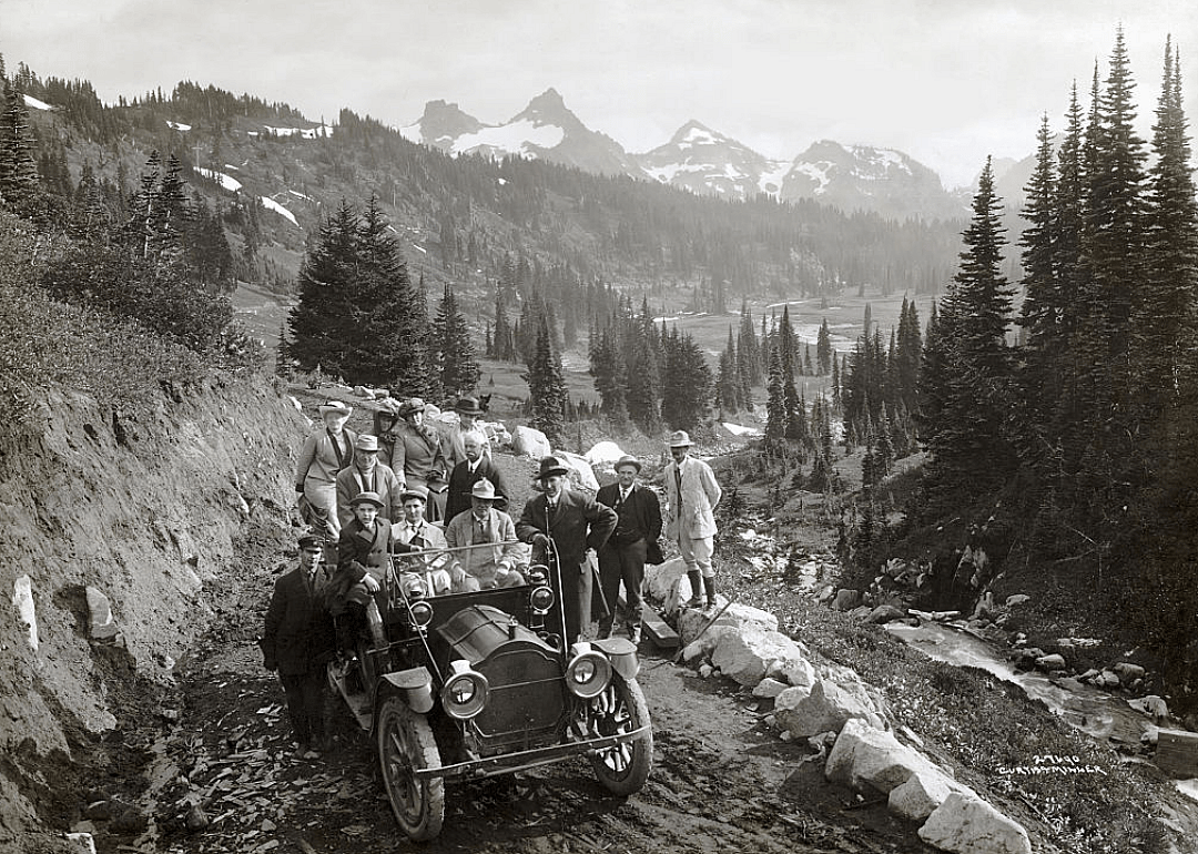 Franklin Lane with group at Mount Rainier