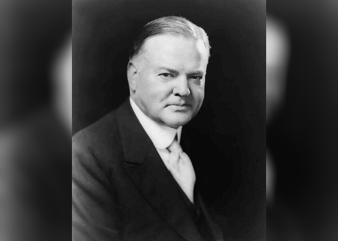1932: Herbert Hoover runs against FDR