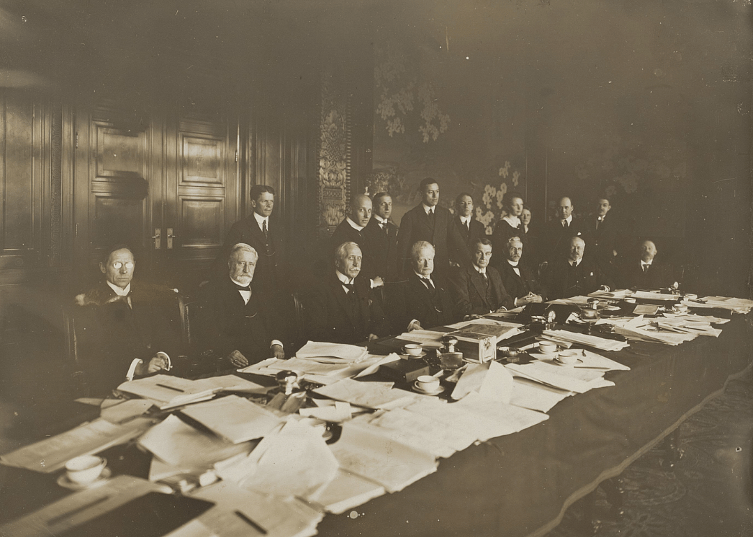 Feb. 14, 1919: Draft of the covenant of the League of Nations
