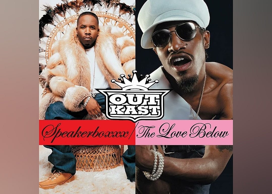 Big Boi and André 3000 post for their album cover.