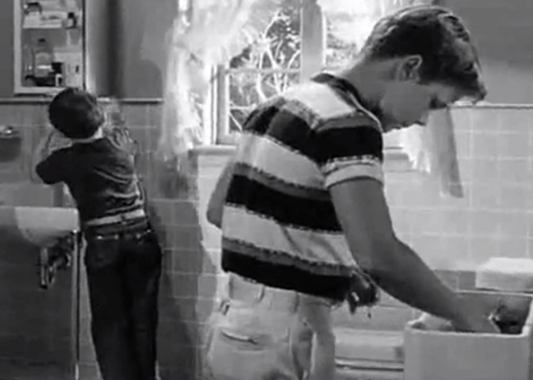 1957: First toilet on screen