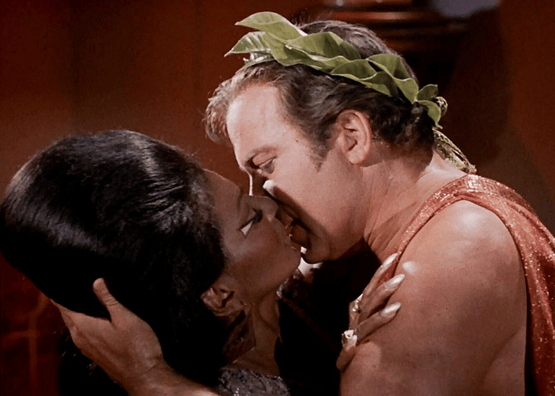 1968: First interracial kiss