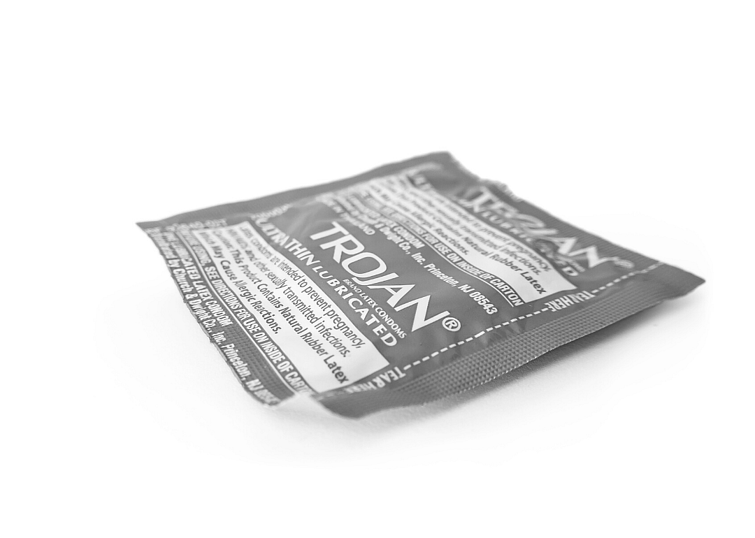 1975: First condom ad