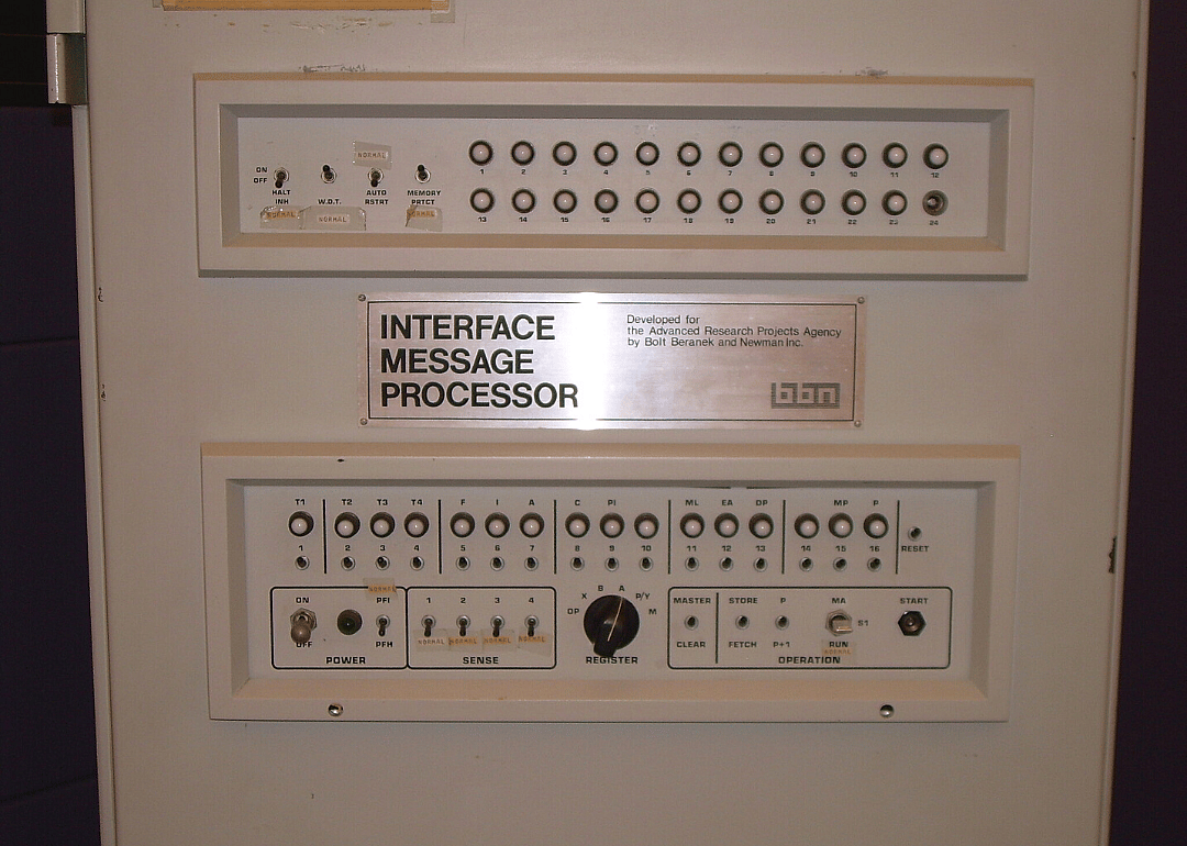 1969: First version of the internet