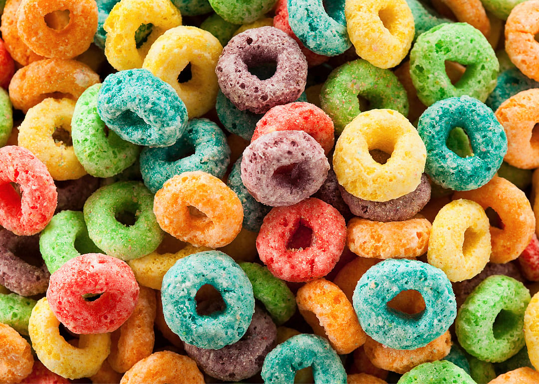 Froot Loops, Honey Bunches of Oats, and other cereals