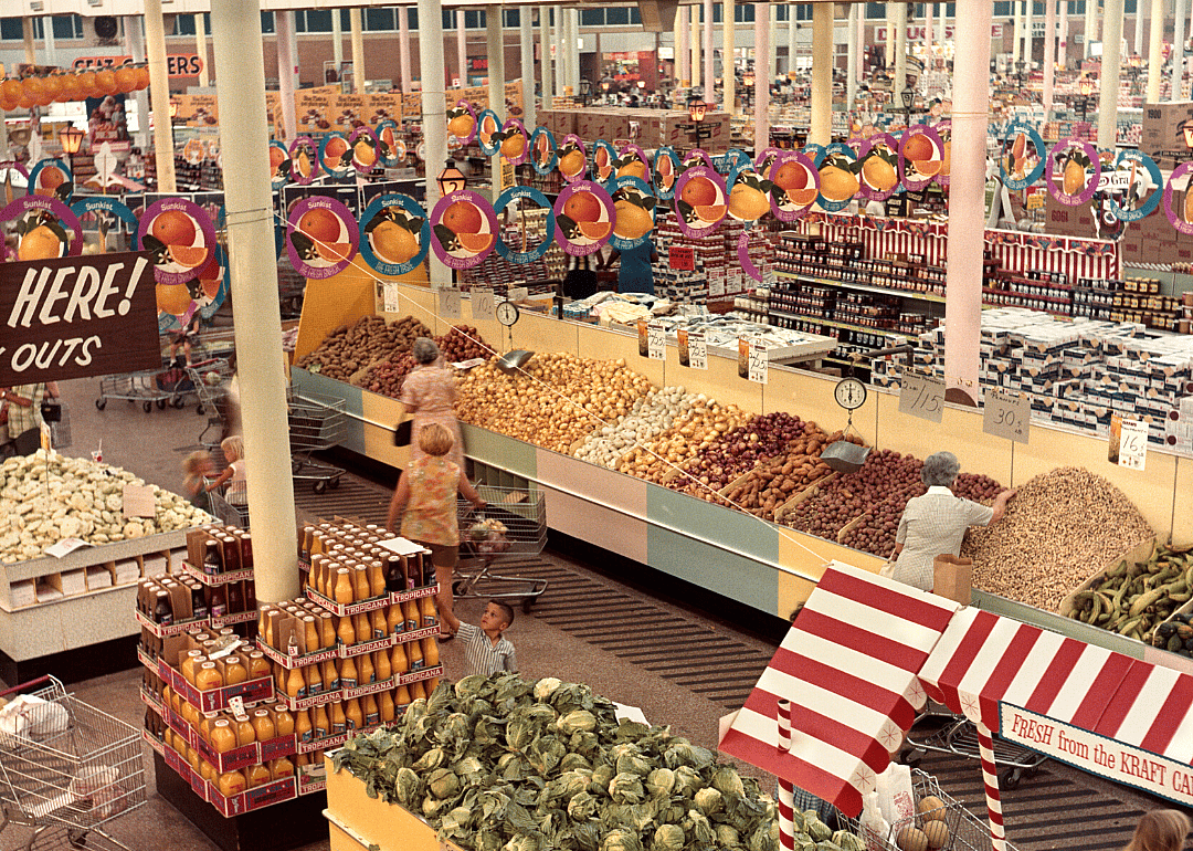 1965: Unseasonable weather leads to higher prices on groceries