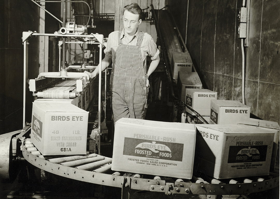1927: Clarence Birdseye perfects fast-freezing foods