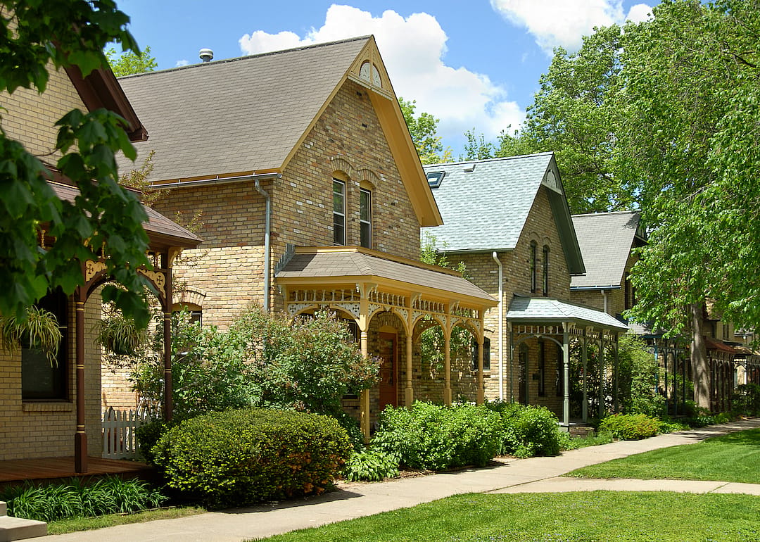 An urban neighborhood in Minneapolis.