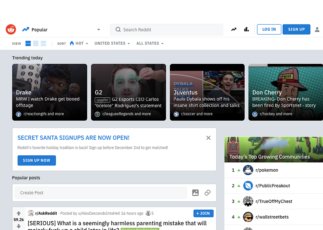 Reddit.com (2019)