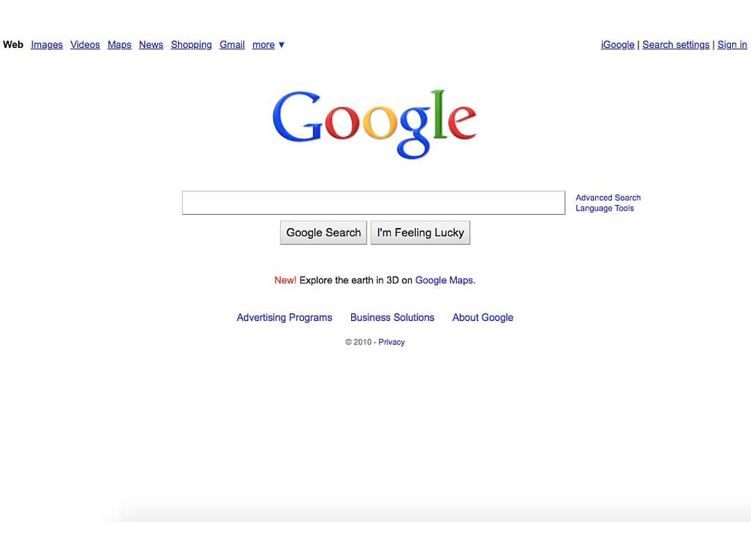 Google.com (2010)