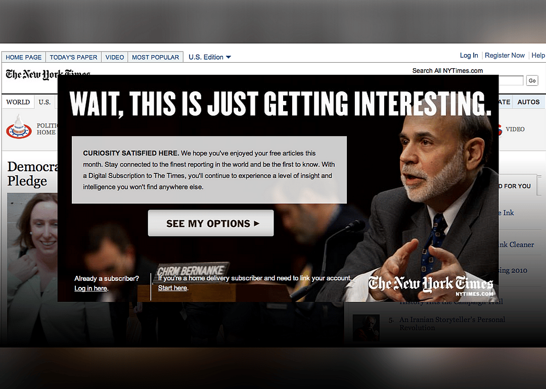 2004: Paywall