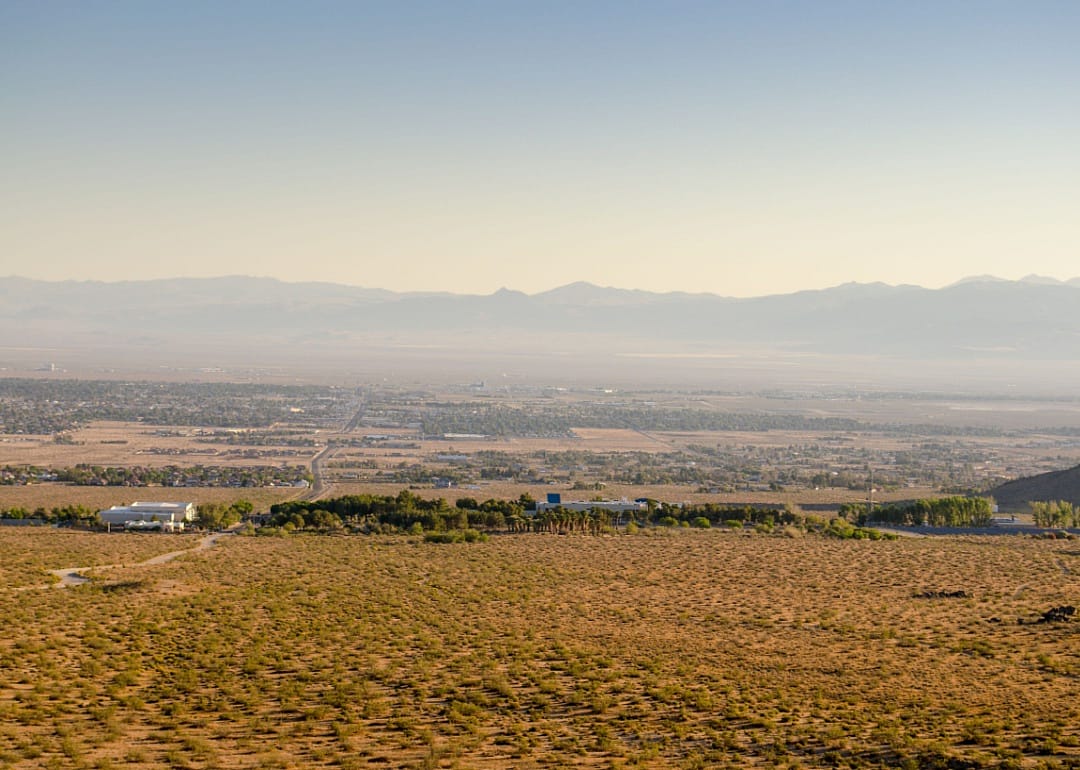 Ridgecrest from the hills above.