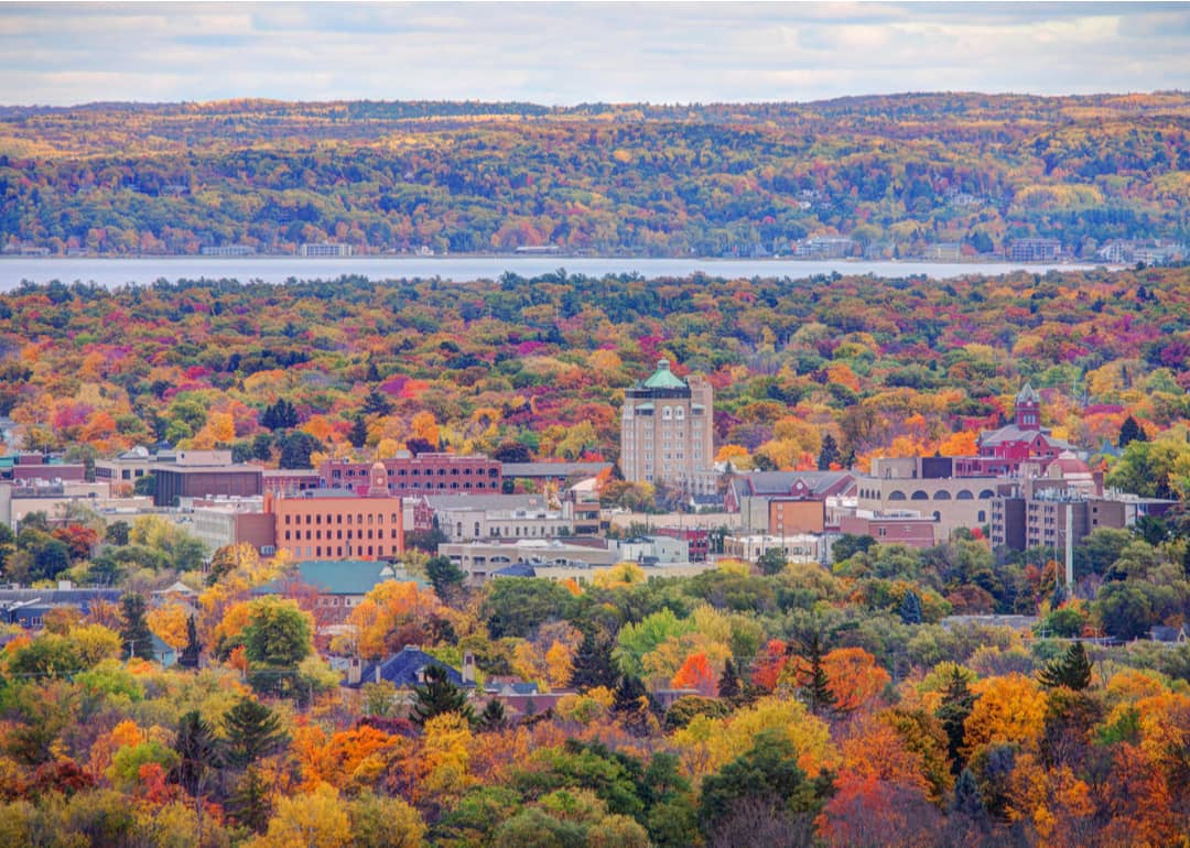 Downtown Traverse City, Michigan.