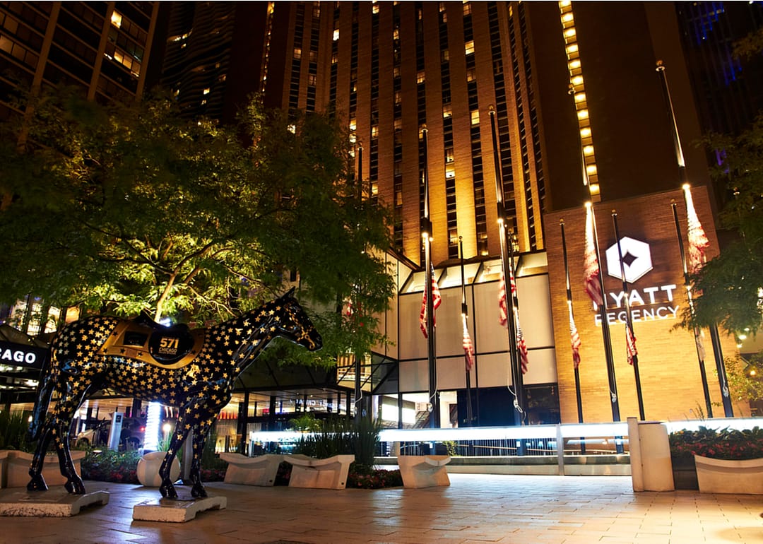 The Hyatt Regency Hotel in Chicago, Illinois