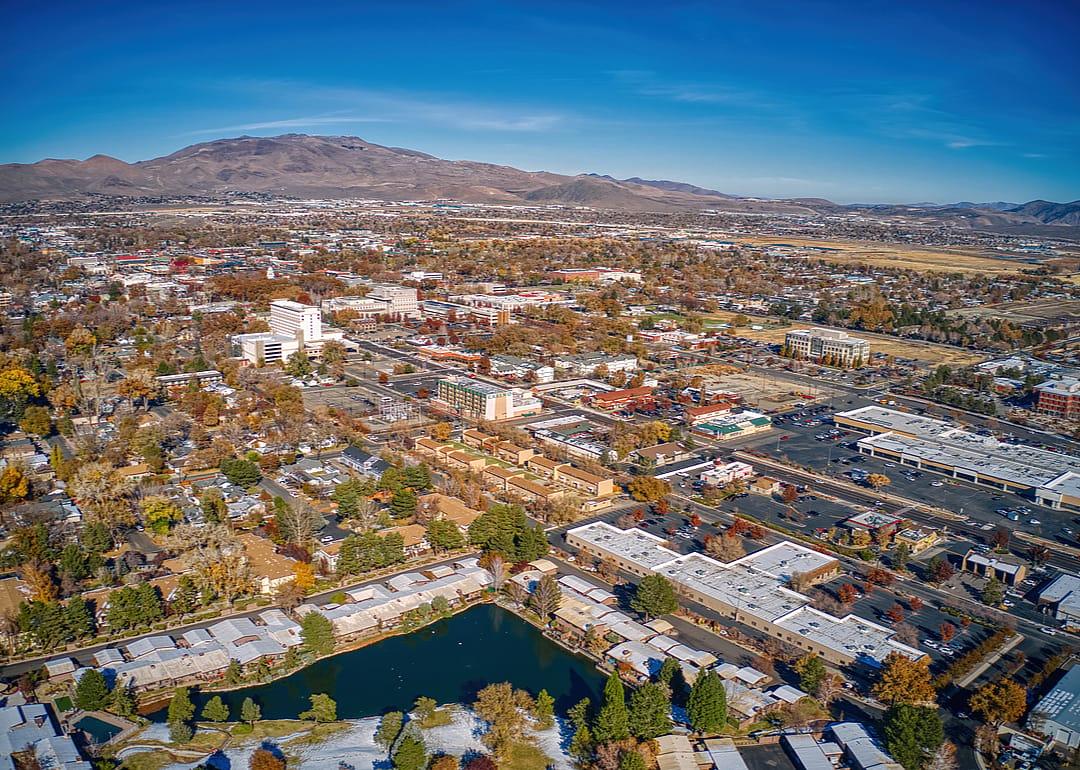 An aerial View of Carson City.
