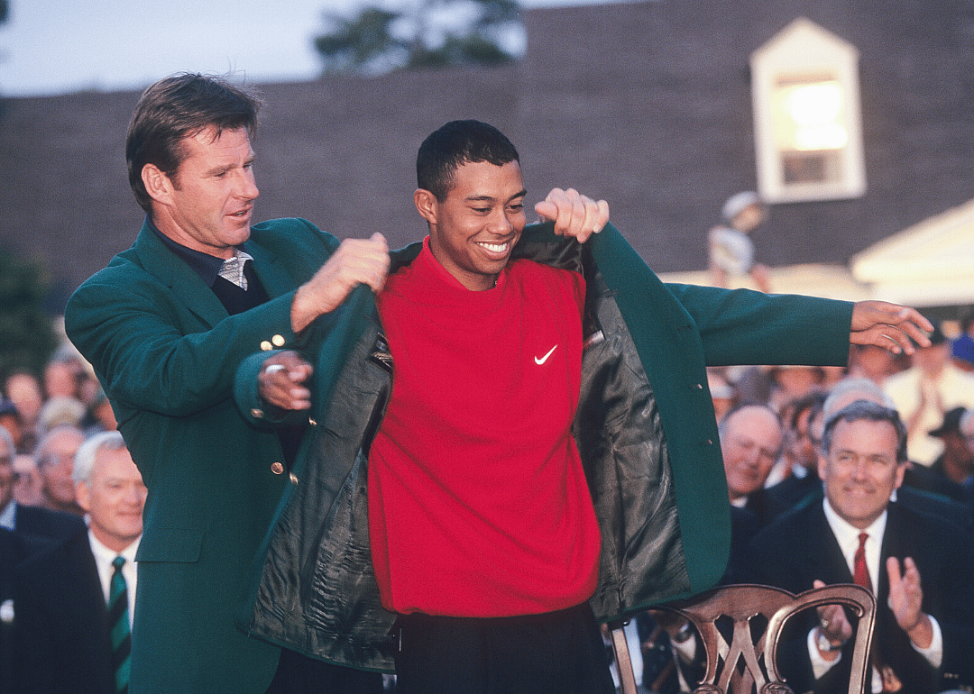 1997: Tiger Woods becomes youngest Masters champion