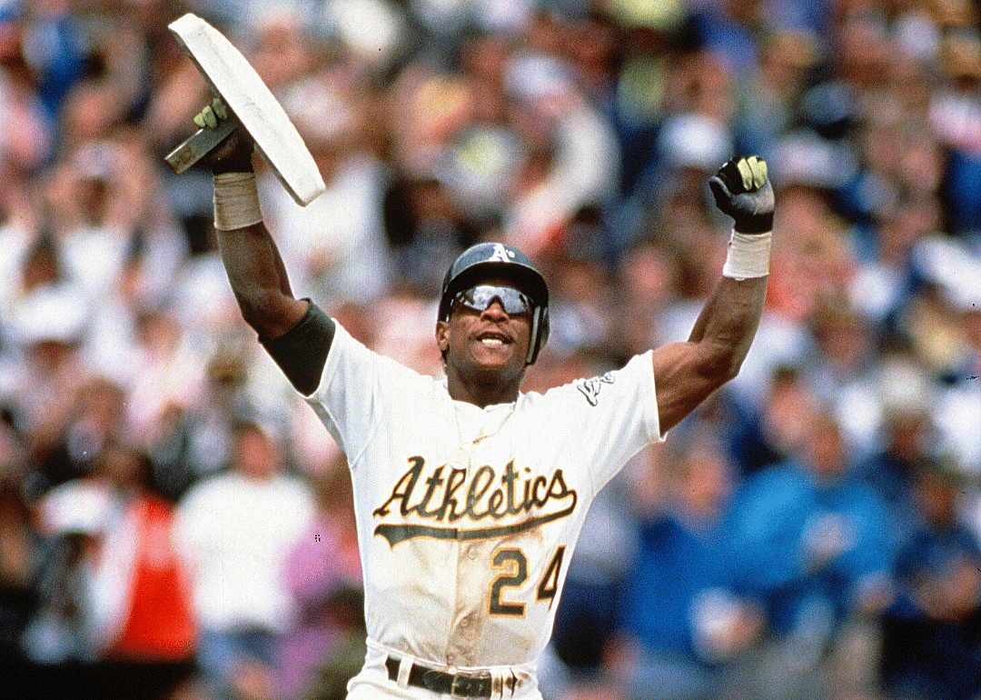 1991: Rickey Henderson steals Lou Brock's record