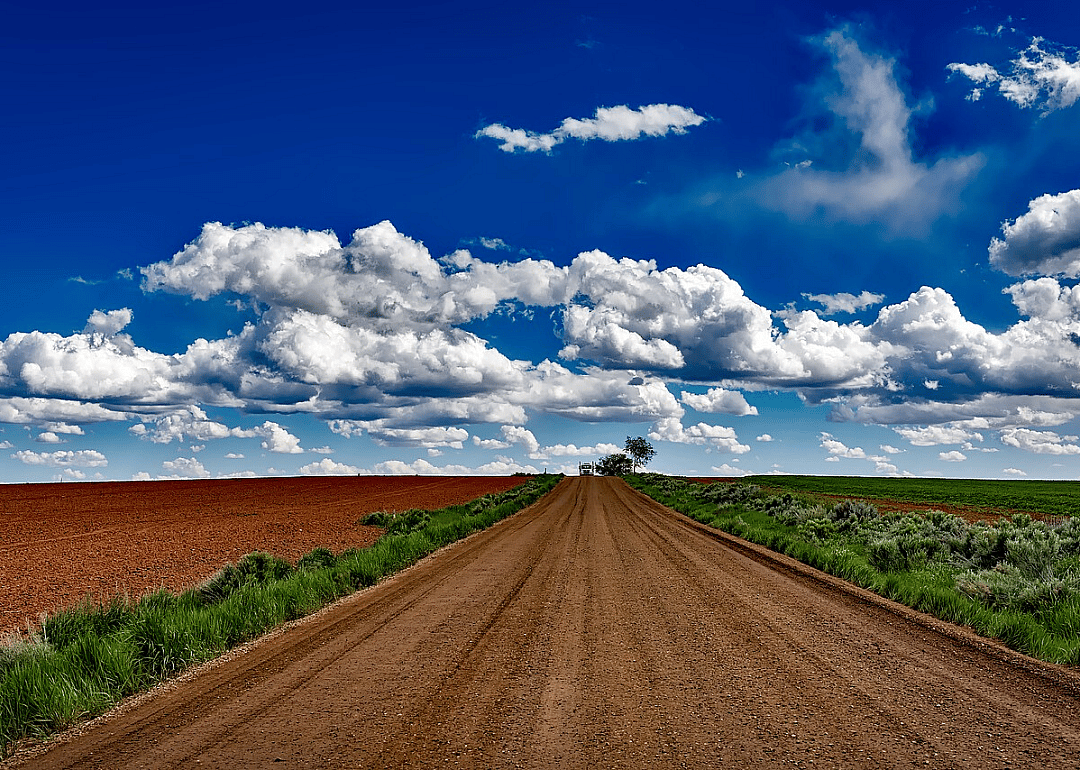 10 miles of dirt road