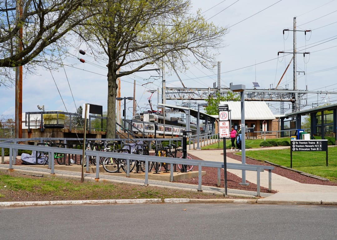 A train station in Princeton Junction.