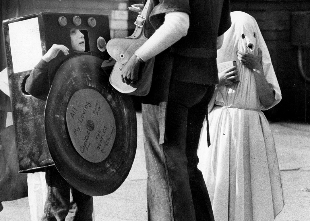 A record player and a ghost