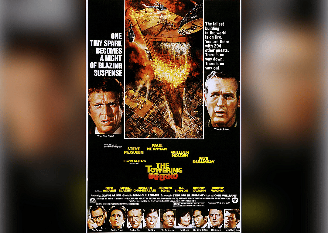 The movie poster for The Towering Inferno.