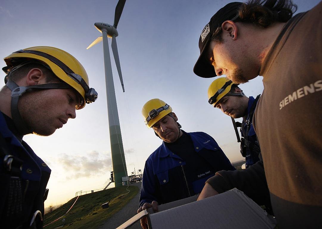 #2. Wind turbine service technicians