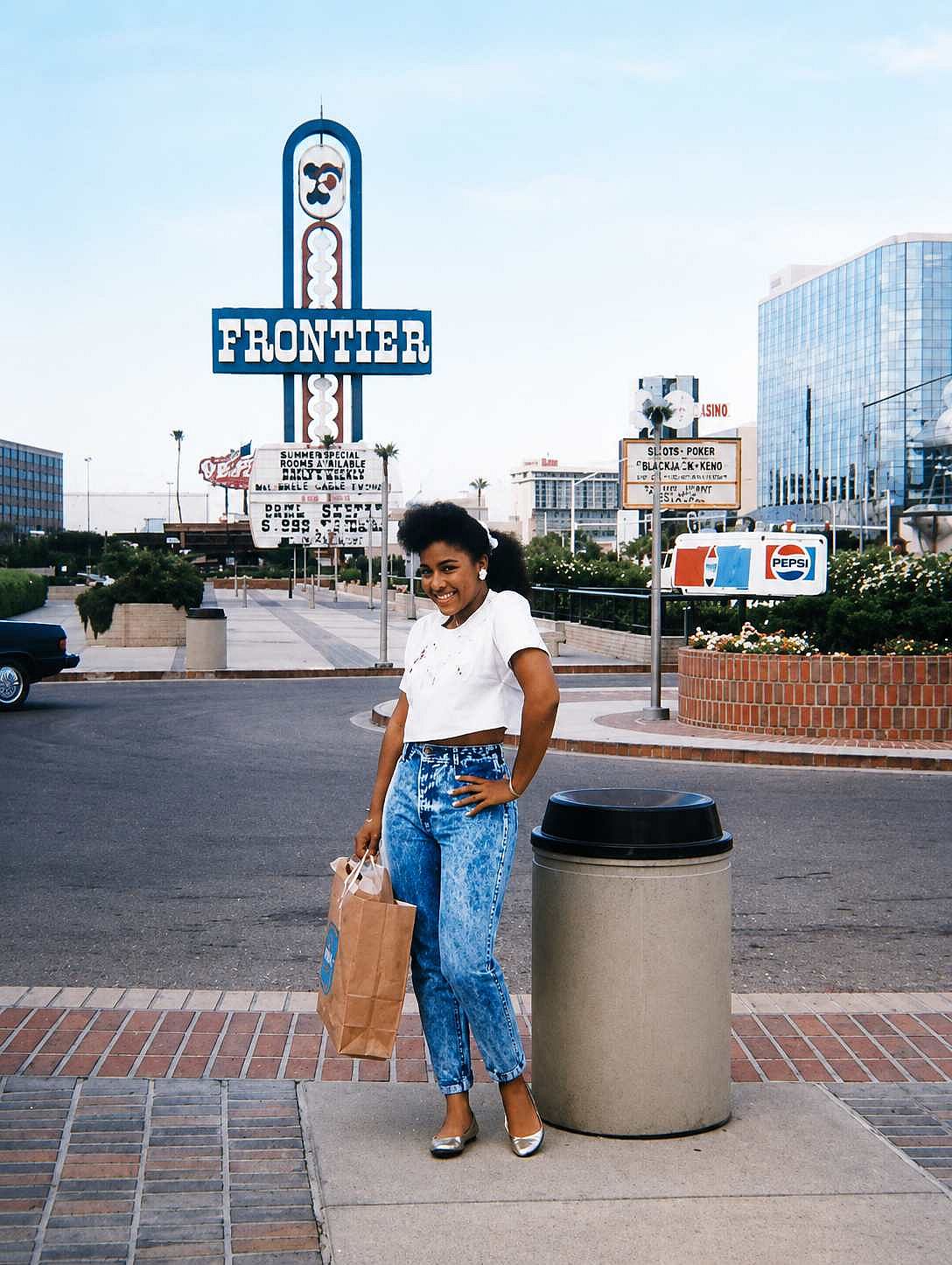 Woman smiling in Las Vegas