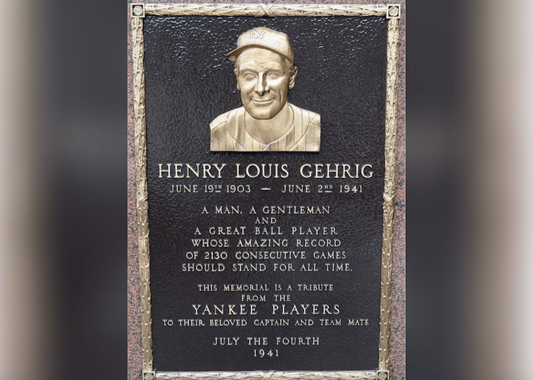1939: Lou Gehrig's streak, speech, and sendoff