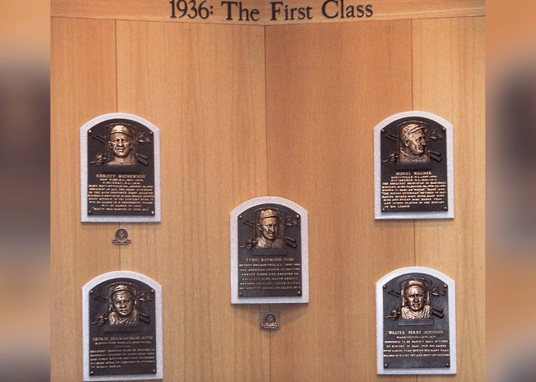 1936: First Hall of Fame class announced