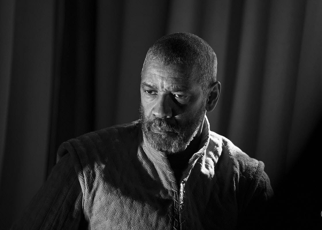 Denzel Washington as Macbeth in a scene from "The Tragedy of Macbeth"