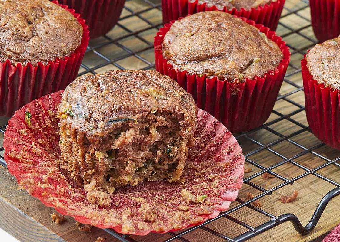 Apple Cinnamon Zucchini Muffins