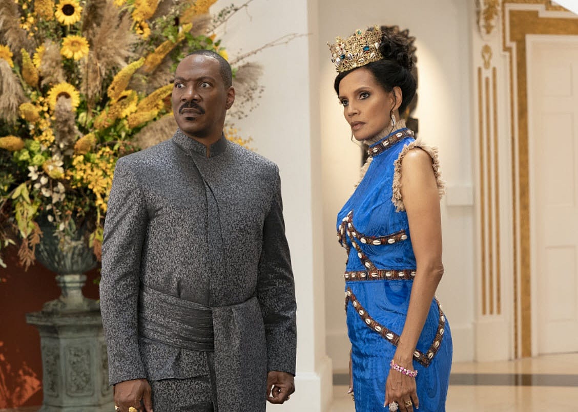 Eddie Murphy and Shari Headley in a scene from "Coming 2 America" 