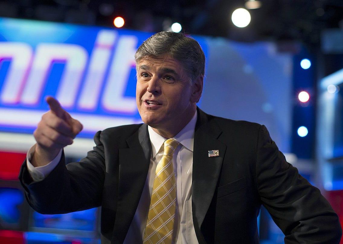 Sean Hannity pointing.