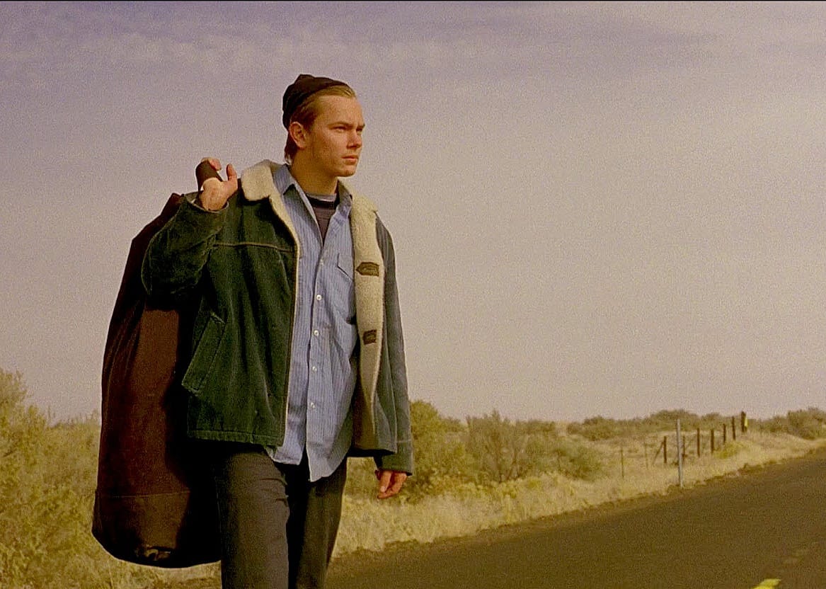 River Phoenix in a scene from "My Own Private Idaho"