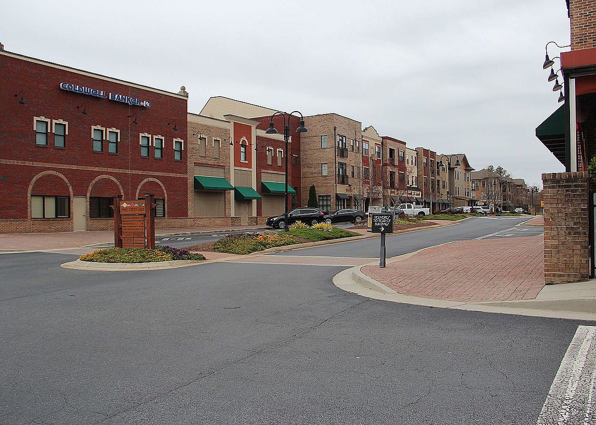A small downtown street.