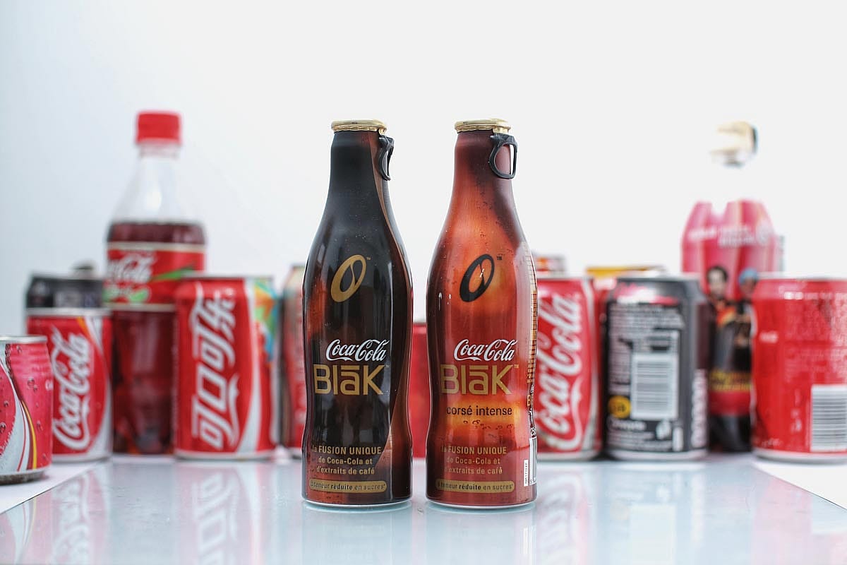 Coca-Cola BlāK was a coffee-flavored soft drink introduced by Coca-Cola in 2006 and discontinued in 2008. The mid-calorie drink was introduced first in France and Czech Republic, Slovakia, Lithuania