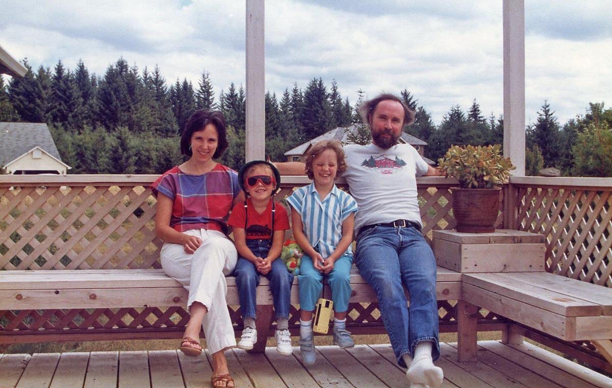 Family on vacation during 1984.