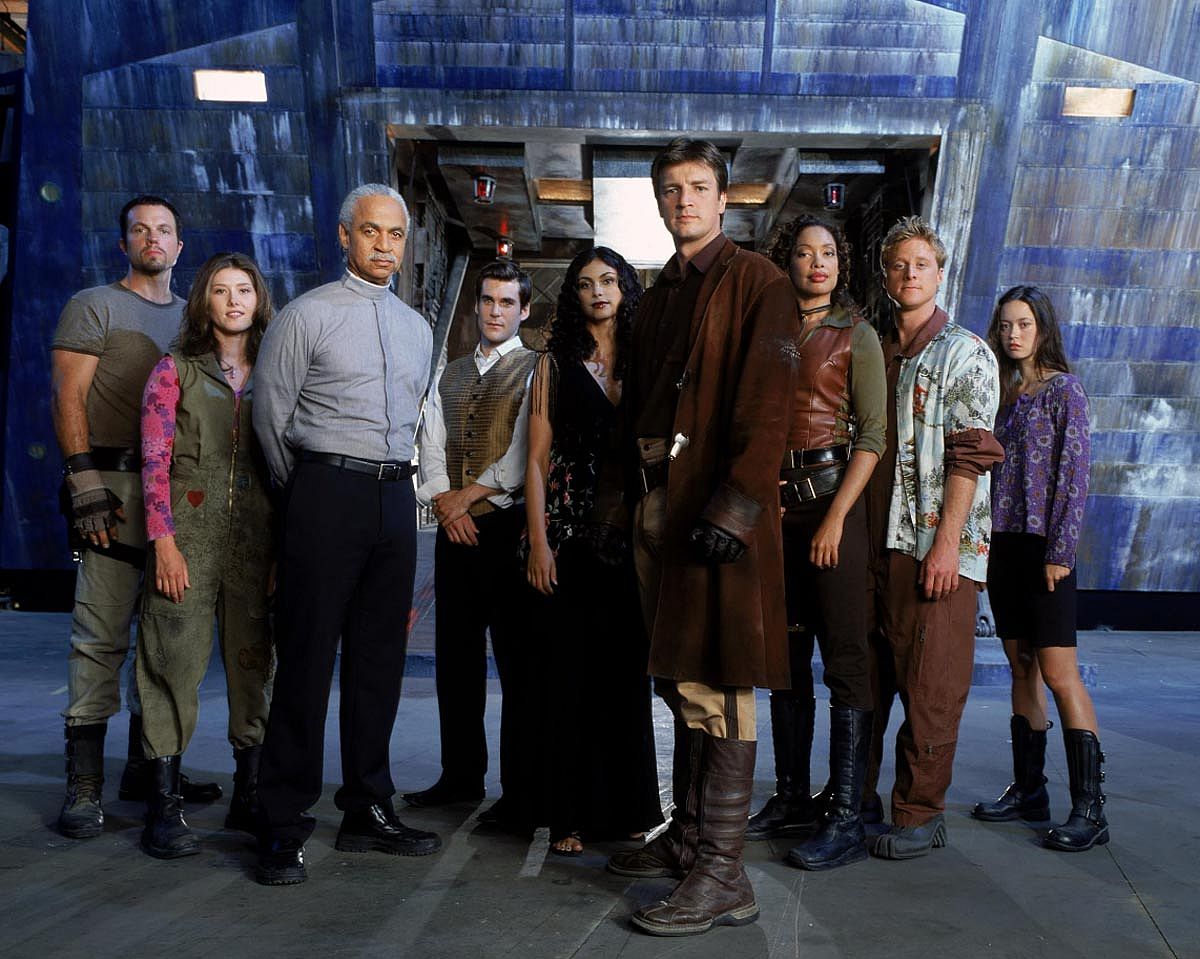 The cast of Firefly, 2002.